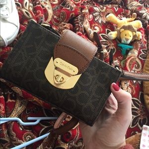 Calvin Klein adjustable clutch bag